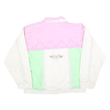 CANYON Womens Green & Pink White Jacket L Polyester Blend Colourblock Zip