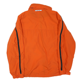 NAUTICA Womens Orange & Black Zip Jacket L Polyester Blend Outdoors Lightweight