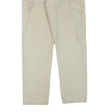 DICKIES Mens Cotton Blend Beige Regular Fit Straight Leg Trousers W30 L30
