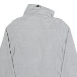 NEW BALANCE Womens White Zip Jacket S Polyester Plain Athletic Activewear