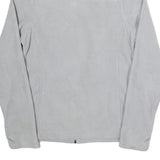 NEW BALANCE Womens White Zip Jacket S Polyester Plain Athletic Activewear