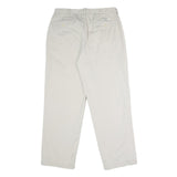 POLO RALPH LAUREN Mens Cotton Beige Classic Straight Trousers W34 L30 Casual