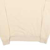 FILA Womens Cream Sweatshirt M Crew Neck Cotton Blend Pullover Casual