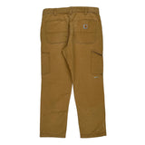 Carhartt Double Knee Carpenter Trousers - 36W 30L Brown Cotton
