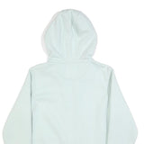 CARHARTT Womens White ¼ Zip Hoodie L Cotton Blend Casual Sweatshirt