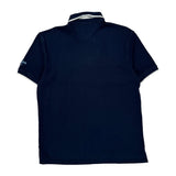 Tommy Hilfiger Argyle Polo Shirt - Large Navy Cotton