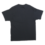 PORT & COMPANY Mens Black Saturdays Are For Football Graphic T-Shirt L Short