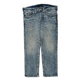 Silver Contrast Stitch Jeans - 38W 30L Light Wash Cotton