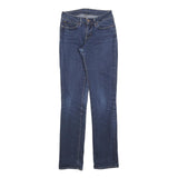 LEVI'S Womens Slim Blue Denim Medium Wash Jeans W28 L34 Classic Comfort Zip