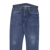 LEVI'S 501 Mens Jeans Blue Regular Straight Denim Medium W31 L26 Classic Button