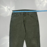 Dickies Carpenter Pants - 34W 29L Green Cotton