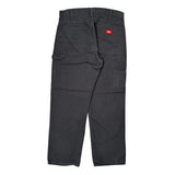 Dickies Carpenter Pants - 33W 30L Black Cotton