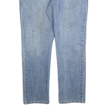 CARHARTT Mens Cotton Blend Blue Regular Straight Trousers W36 L30 Classic