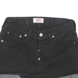 LEVI'S Womens Black Denim Cut-Off Shorts M W29 Distressed Casual