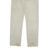 TEDDY SMITH Mens Jeans Beige Regular Straight Denim Light Wash Cotton W30 L33