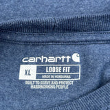 Carhartt T-Shirt - XL Blue Cotton