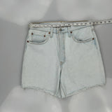 Levis Denim Shorts - 30W UK 10 Light Wash Cotton