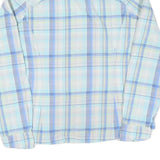 COLUMBIA Womens Blue & Yellow Check Shirt L Lightweight Long Sleeve Outdoor