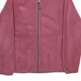 WOOLRICH Womens Pink Zip Jacket S Polyester Fleece Casual Lightweight