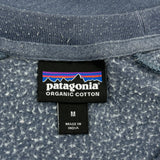 Patagonia Striped Sweatshirt - Medium Blue Cotton