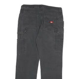 DICKIES Womens Regular Fit Black Denim Jeans W32 L30 Carpenter Style Zip Closure