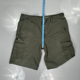 Dickies Cargo Shorts - 36W 11L Green Cotton