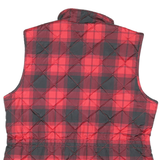 ST JOHNS BAY Mens Red & Black Quilted Puffer Jacket M Polyester Blend Zip