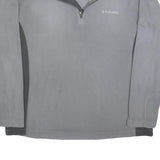 COLUMBIA Mens Grey & Dark Grey Plain Pullover Crew Neck Basic Knit L Outdoor