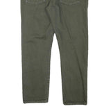 LEVI'S 501CT Womens Jeans Green Regular Straight Denim W31 L27 Button Closure