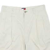 TOMMY HILFIGER Mens Shorts White Casual M W32 Cotton Blend Classic Fit