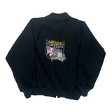 Cat Scale Unbranded Graphic Bomber Jacket - XL Black Cotton