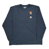 Greentech Industries Inc. Carhartt Long Sleeve T-Shirt - XL Navy Cotton