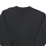 ADIDAS Womens Black Crew Neck UK 6 Sweatshirt Cotton Blend Casual Pullover