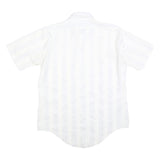 ARROW Mens White Polyester Blend Shirt Kent M Classic Button Long Sleeve