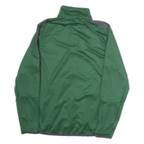 NIKE Mens Green & Grey Track Jacket S Polyester Zip Athletic Sportswear