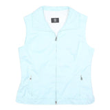 BOGNER Womens Blue Sleeveless Zip Jacket M Polyester Plain Casual Outdoor