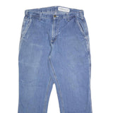 CARHARTT Mens Jeans Blue Relaxed Straight Denim Medium W32 L27 Workwear Casual