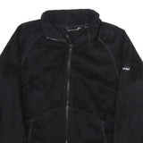 BERGHAUS Womens Black Polyester Fleece Jacket UK 12 Zip Outdoor Casual Warm