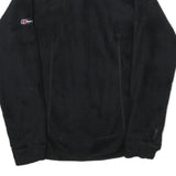 BERGHAUS Womens Black Polyester Fleece Jacket UK 12 Zip Outdoor Casual Warm