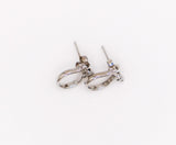 Whimsical White Gold Horseshoe Earrings