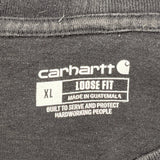 Loose Fit Carhartt Long Sleeve T-Shirt - XL Black Cotton