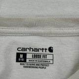 Carhartt T-Shirt - Medium Cream Cotton
