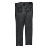 True Religion Skinny Jeans - 30W US 4 Gray Cotton Blend