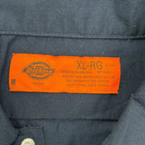 Dickies Shirt - XL Blue Polyester Blend