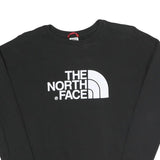 THE NORTH FACE Womens Black Sweatshirt Crew Neck XS Logo Print Casual Pullover