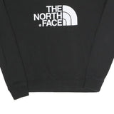 THE NORTH FACE Womens Black Sweatshirt Crew Neck XS Logo Print Casual Pullover