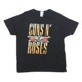 THK Womens Black Guns N Roses Graphic T-Shirt M Short Sleeve Crew Neck