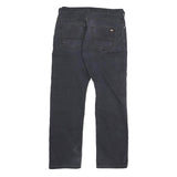 DICKIES Mens Regular Fit Straight Cotton Blend Dark Jeans W32 L30 Workwear