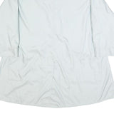 BURBERRY Womens Light Blue Cotton Blend Button Jacket XL Plain Classic Style