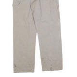 CARHARTT Mens Beige Cotton Blend Denim Regular Fit Straight Light W34 L32